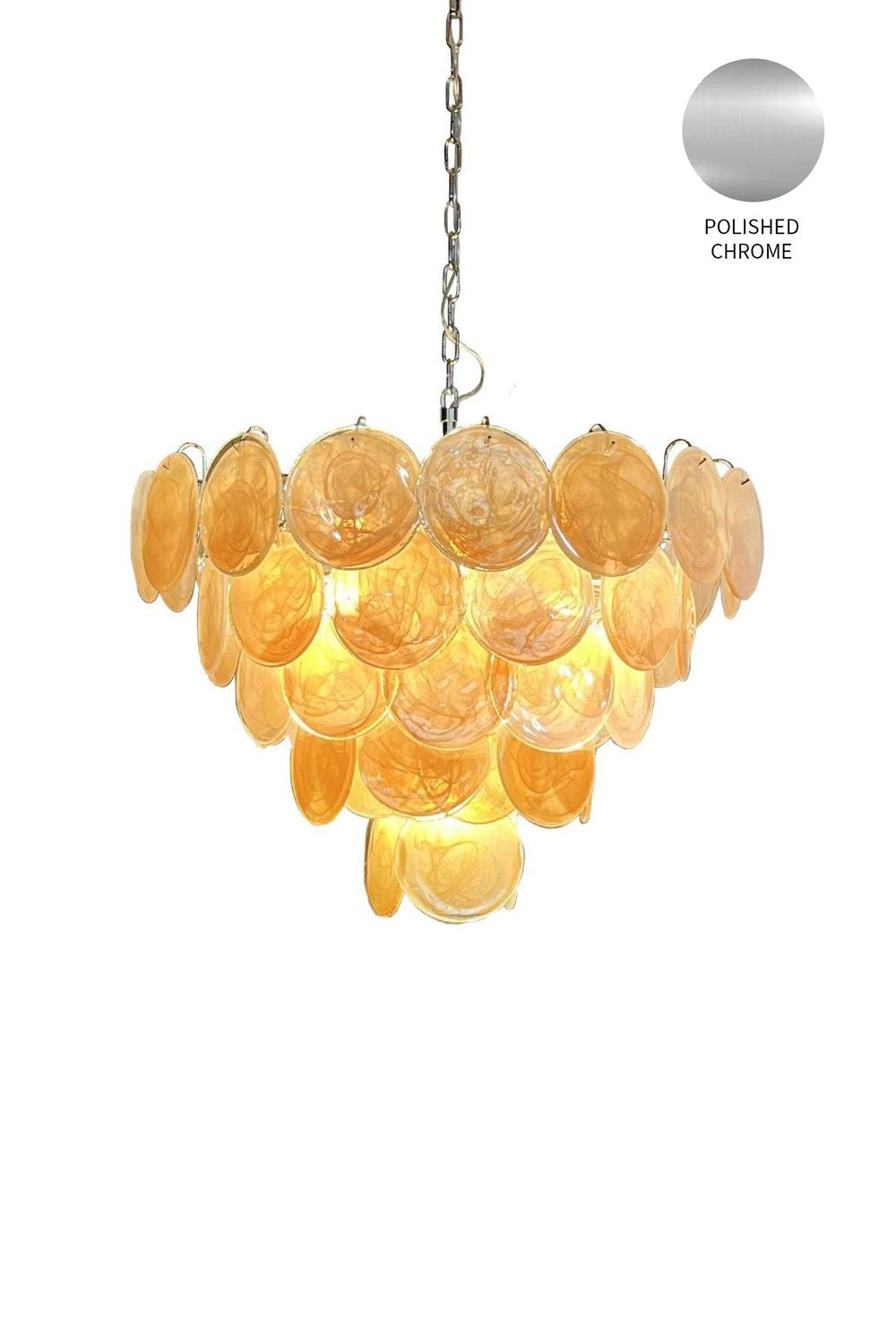 Gold Glass High Quality Art Iridescent Chandelier - view 18 | morylighting