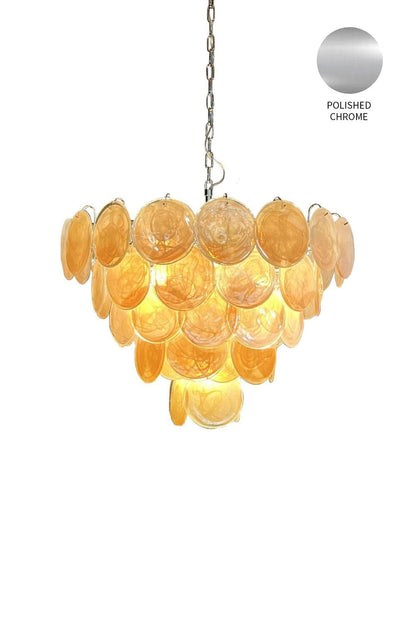 Gold Glass High Quality Art Iridescent Chandelier - view 18 | morylighting