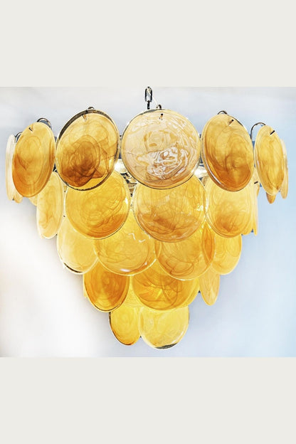 Gold Glass High Quality Art Iridescent Chandelier - view 15 | morylighting