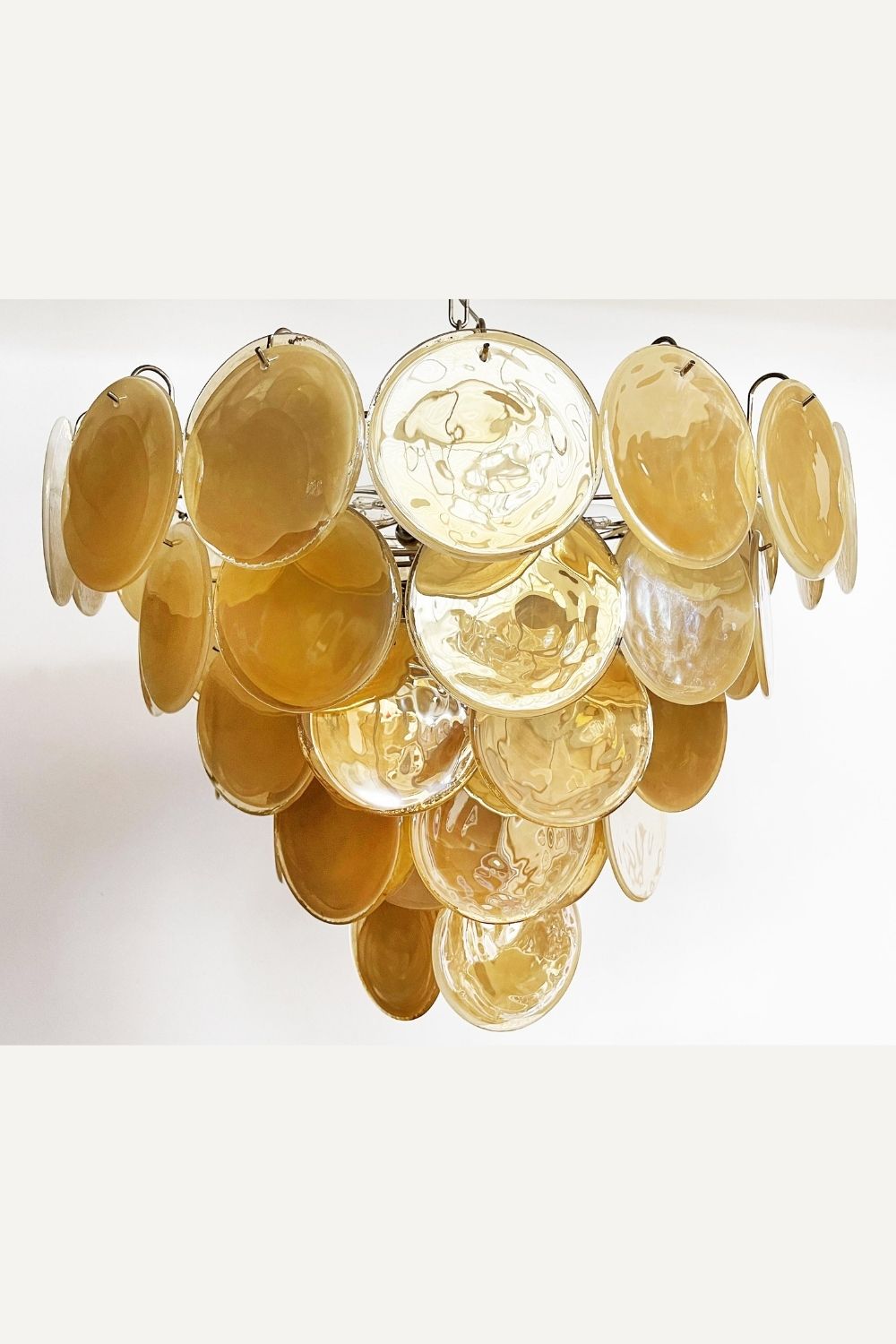 Gold Glass High Quality Art Iridescent Chandelier - view 16 | morylighting