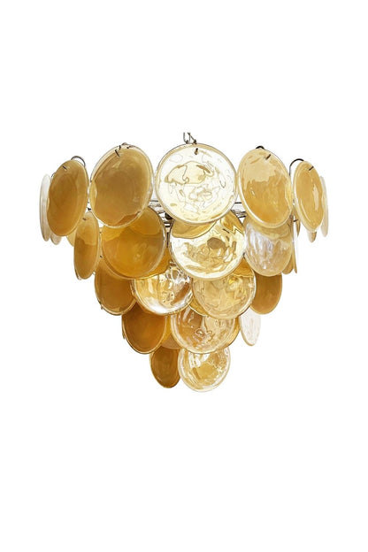 Gold Glass High Quality Art Iridescent Chandelier - view 17 | morylighting