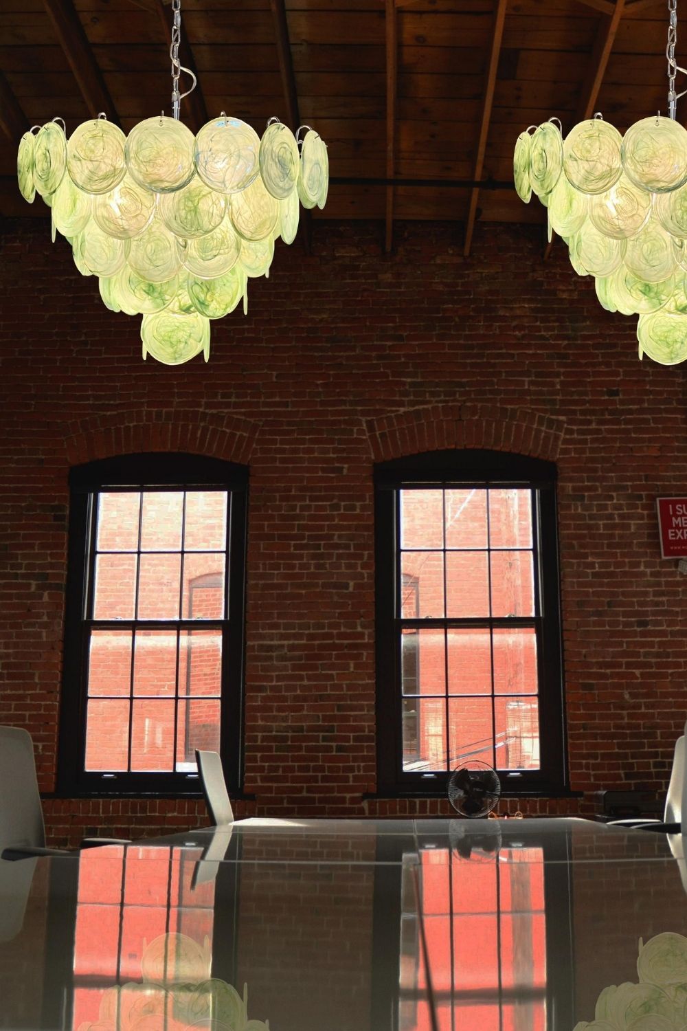 Green Glass High Quality Art Iridescent Chandelier - view 15 | morylighting