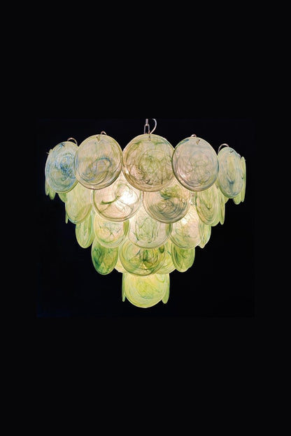 Green Glass High Quality Art Iridescent Chandelier - view 18 | morylighting