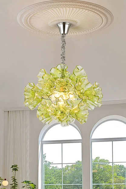Art flower-shaped Glass Chandelier - view 5 | morylighting