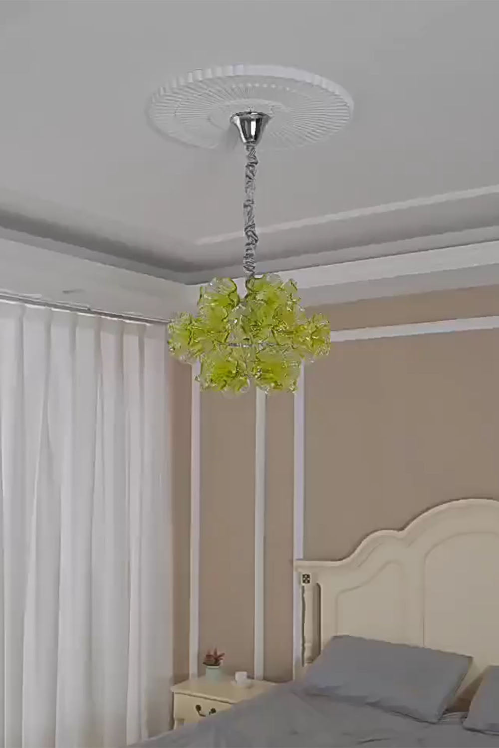 Art flower-shaped Glass Chandelier - view 7 | morylighting