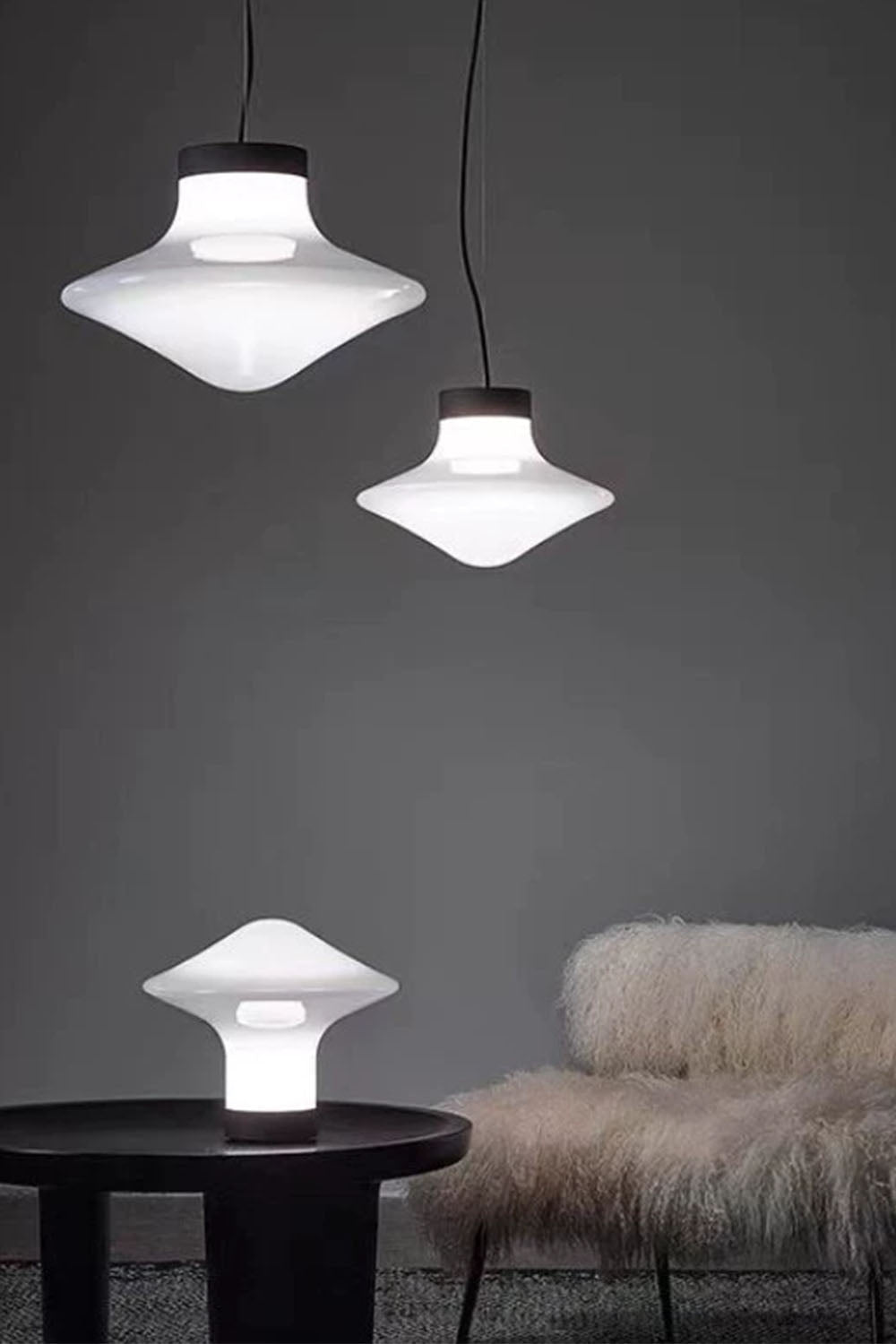 Mushroom Glass Table Lamp - view 4 | morylighting