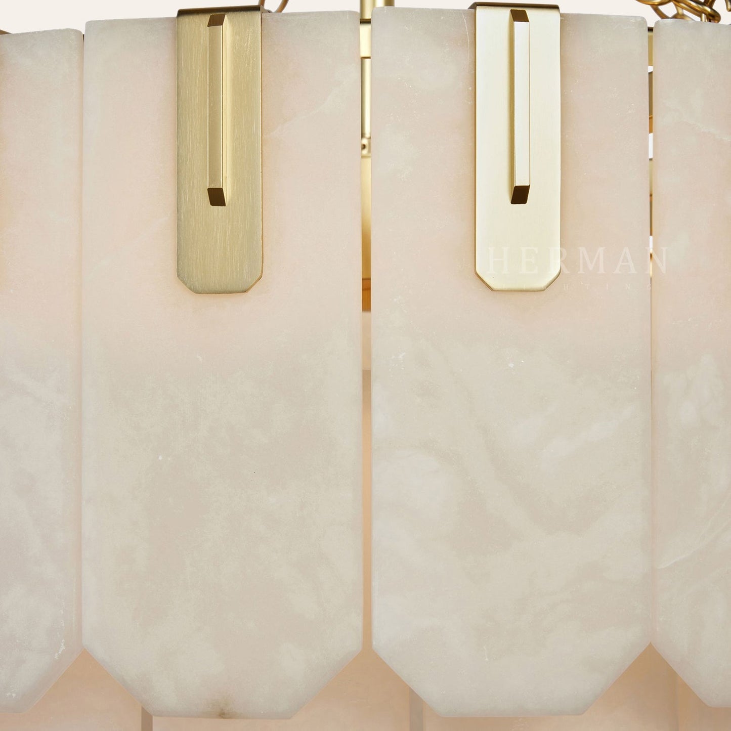 Nadia Alabaster Chandelier 30" 41"