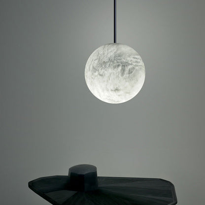 Morylighting Alabaster Orb Cluster Pendant Chandelier - Background Shot