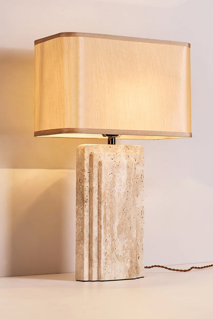 Natural Travertine Table Lamp - view 12 | morylighting