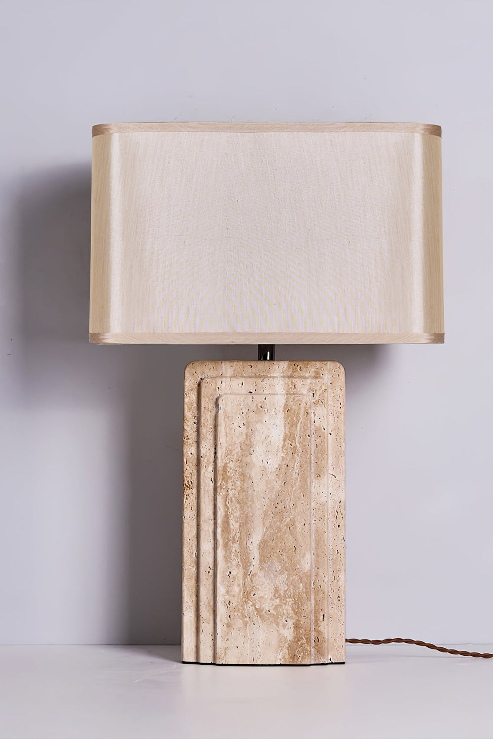 Natural Travertine Table Lamp - view 15 | morylighting