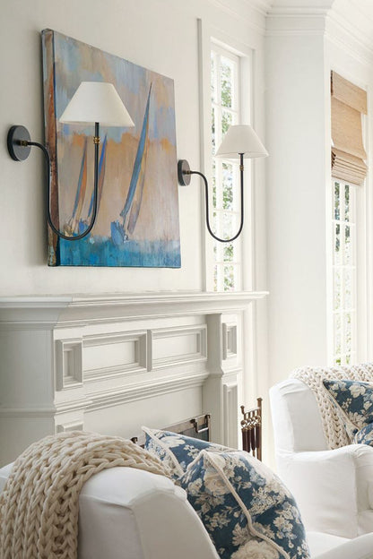 Neoclassical U-shaped Minimalist Wall Lamp - view 3 | morylighting