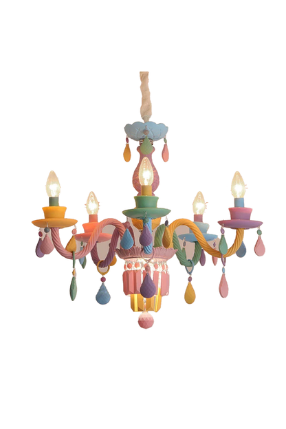 New Macaron Children's Candle Chandelier - view 9 | morylighting
