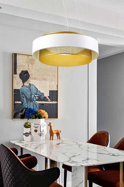 Nolan Vintage Gold Pendant Light - view 4 | morylighting