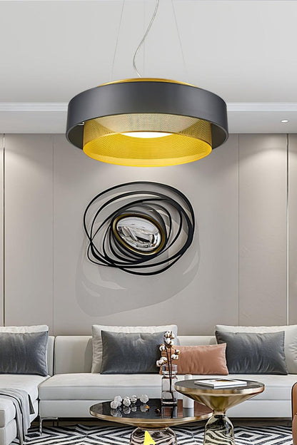 Nolan Vintage Gold Pendant Light - view 3 | morylighting