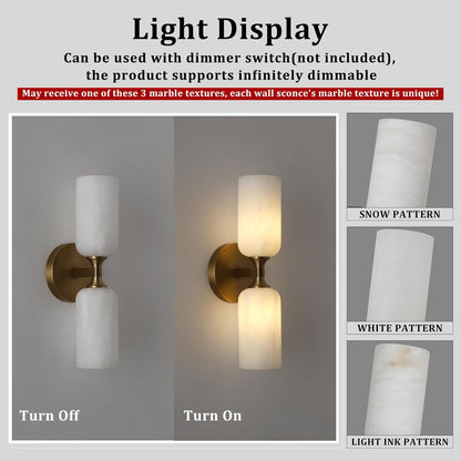 Monty Alabaster Linear Wall Sconce