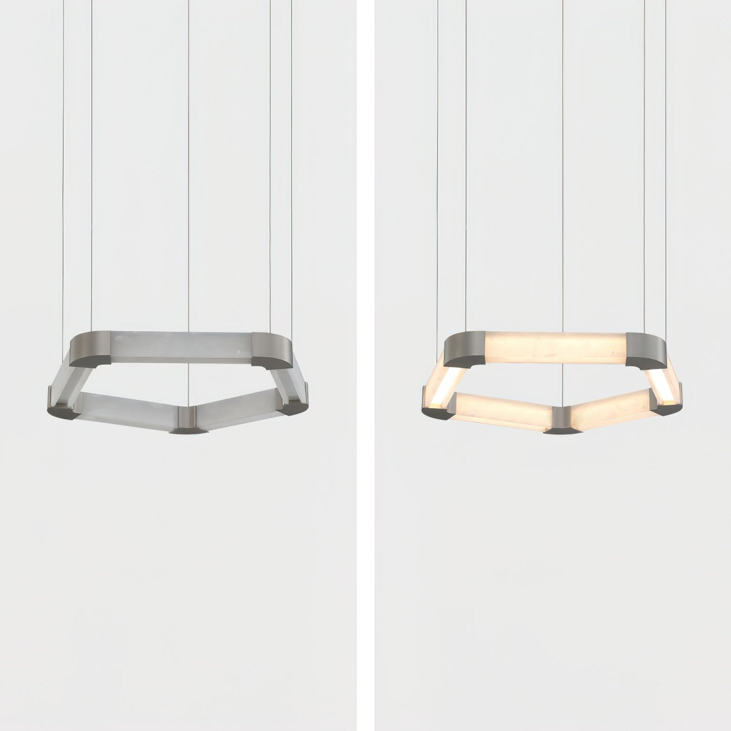 Ola Single Ring Alabaster Chandelier