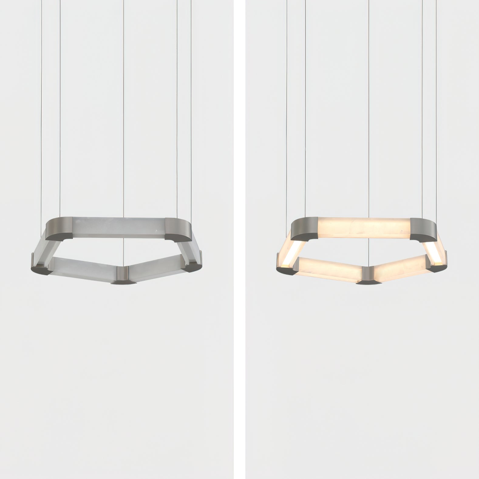Ola Single Ring Alabaster Chandelier