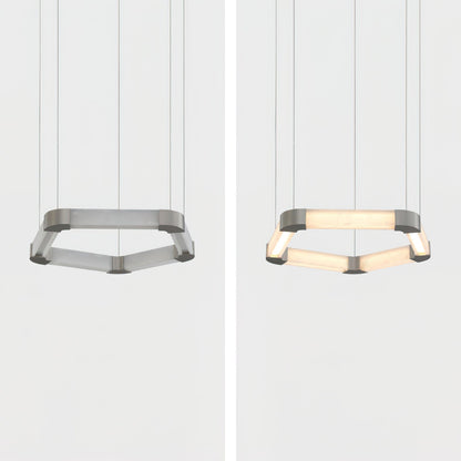 Ola Single Ring Alabaster Chandelier