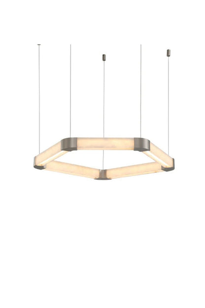 Ola Single Alabaster Ring Chandelier | morylighting