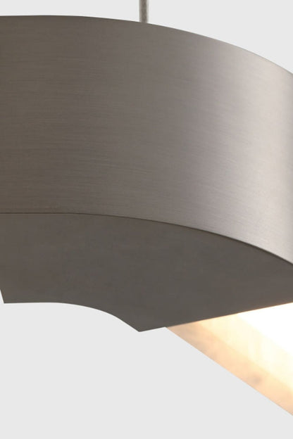 Ola Single Alabaster Ring Chandelier - view 11 | morylighting