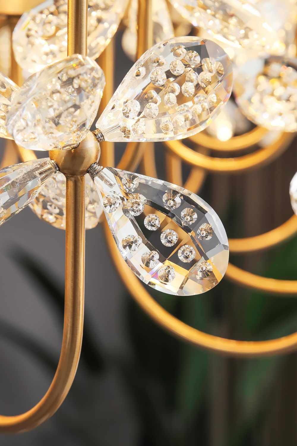 Olander flower crystal chandelier - morylighting