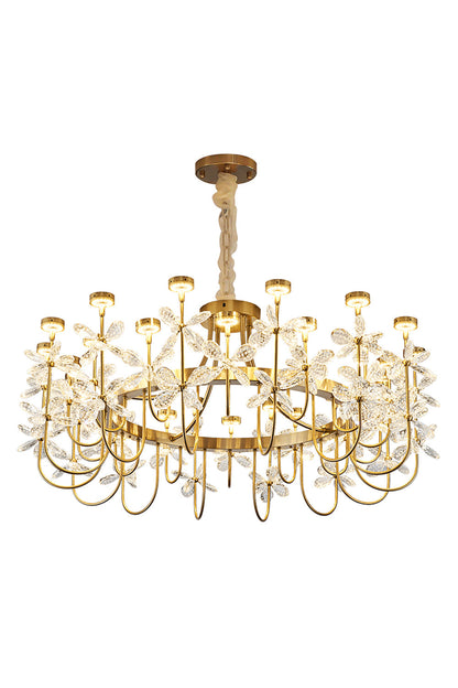 Olander flower crystal chandelier - morylighting