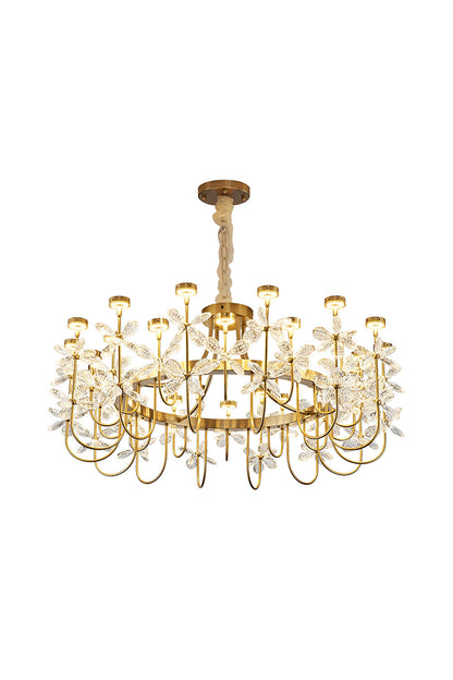 Olander flower crystal chandelier - morylighting