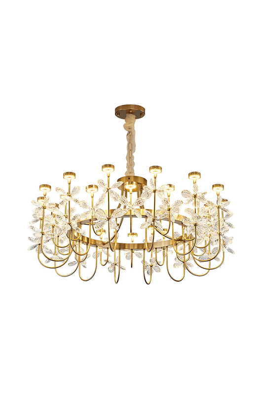 Olander flower crystal chandelier - morylighting