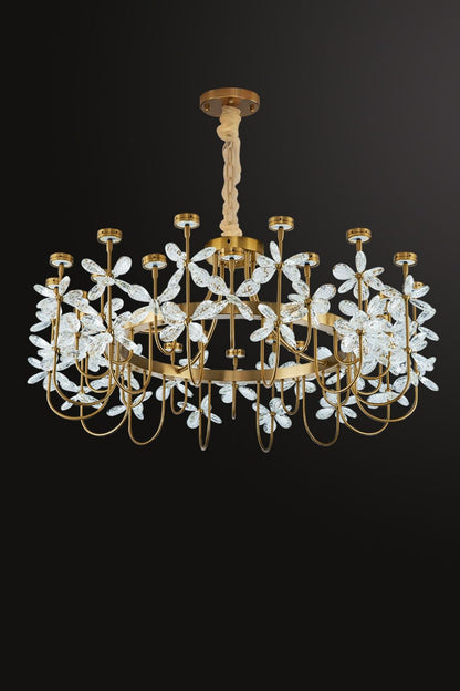 Olander flower crystal chandelier - morylighting