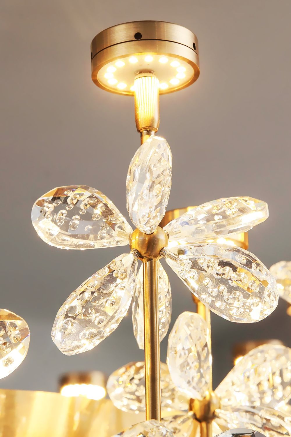 Olander flower crystal chandelier - morylighting