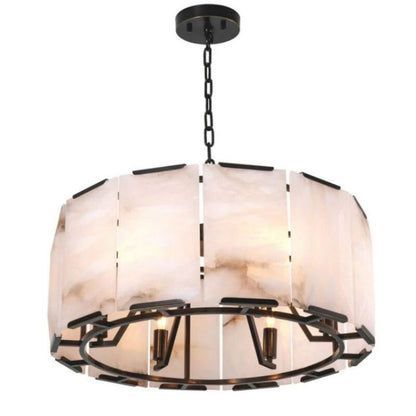Morylighting Grand Alabaster Round Chandelier - Background Shot
