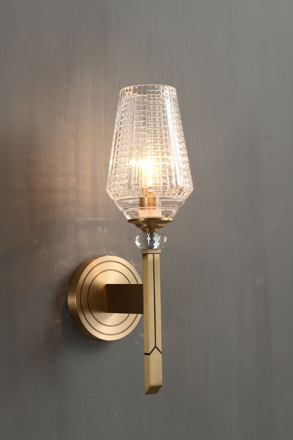 Orrefors Brass Wall Lamp - morylighting