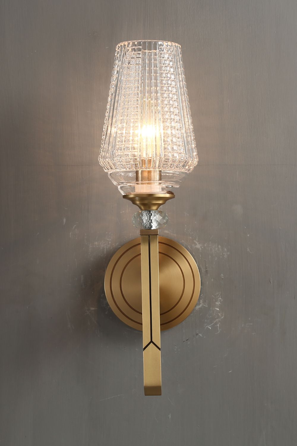 Orrefors Brass Wall Lamp - morylighting