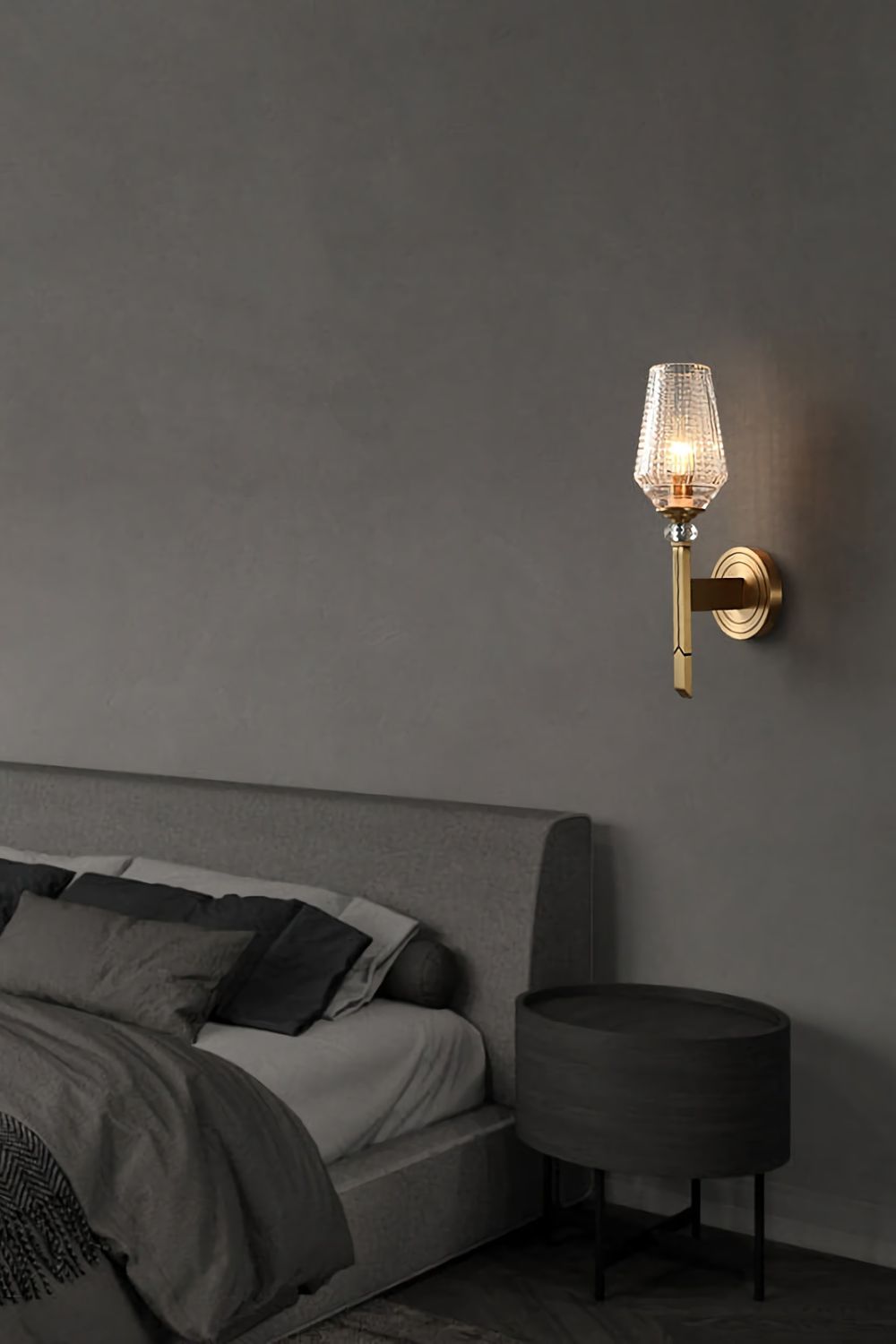 Orrefors Brass Wall Lamp - morylighting
