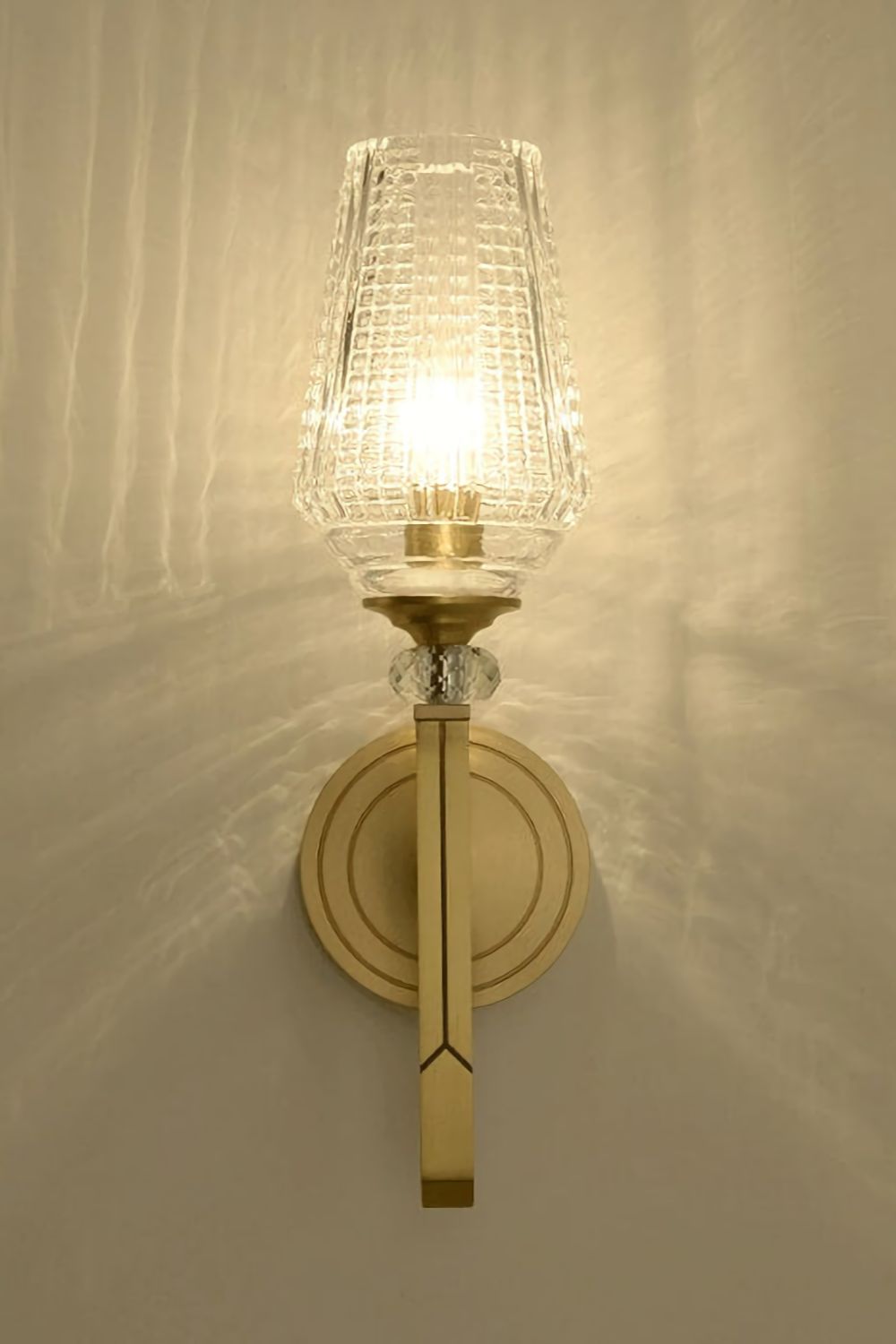 Orrefors Brass Wall Lamp - morylighting
