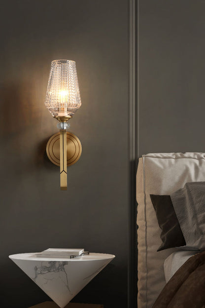 Orrefors Brass Wall Lamp - morylighting