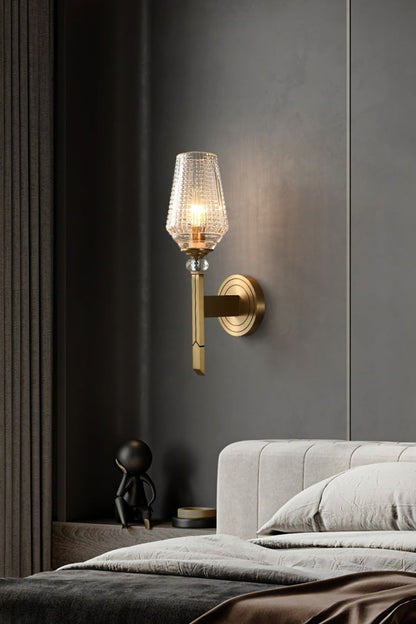 Orrefors Brass Wall Lamp - morylighting