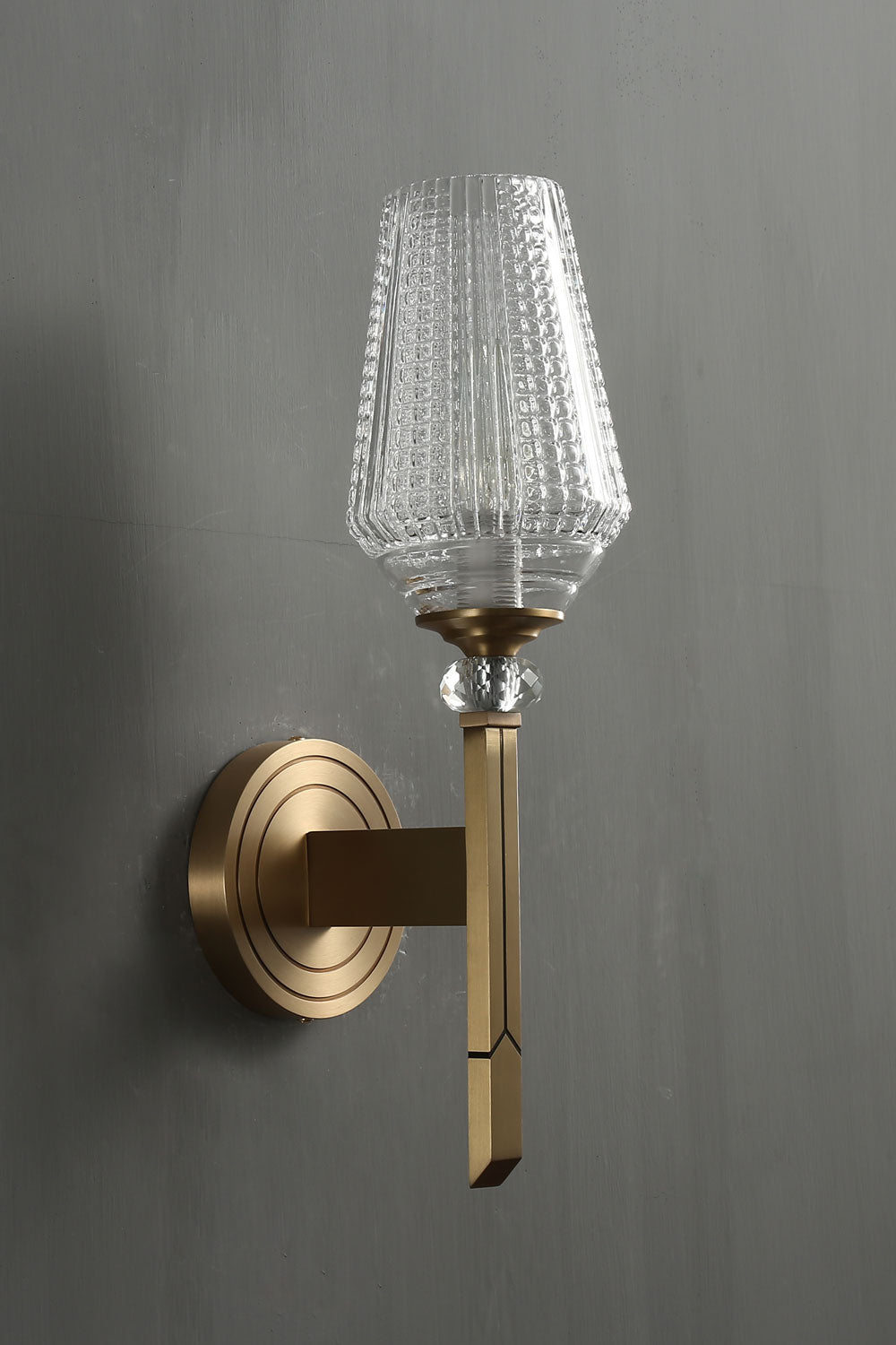 Orrefors Brass Wall Lamp - morylighting