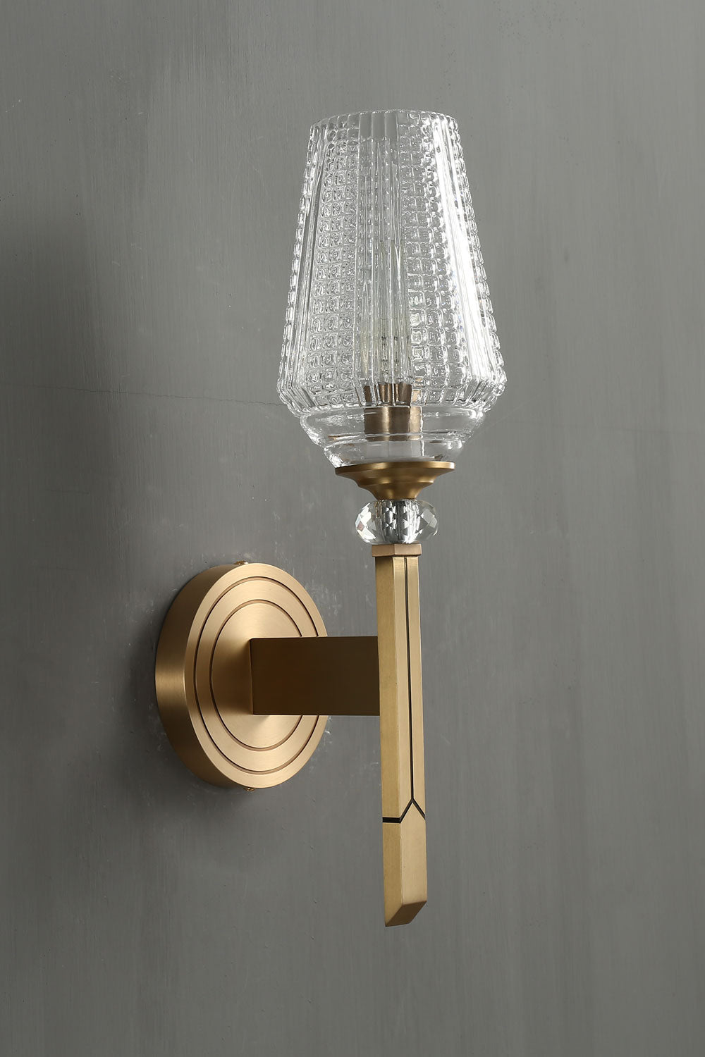 Orrefors Brass Wall Lamp - morylighting