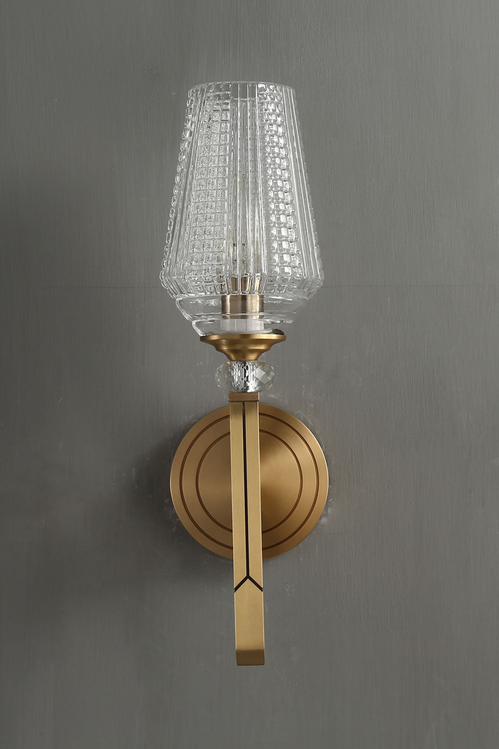 Orrefors Brass Wall Lamp - morylighting
