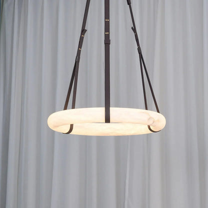 Modern Round Alabaster Chandelier for Living Room/Bedroom