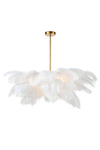 Ostrich Feather Chandeliers - morylighting