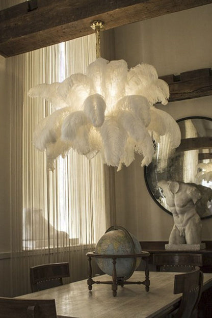 Ostrich Feather Chandeliers - morylighting