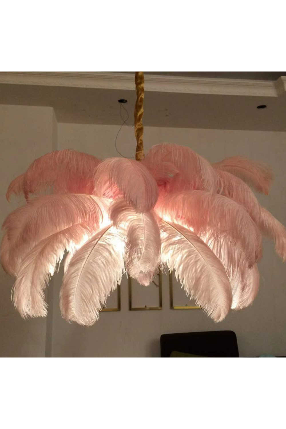 Ostrich Feather Chandeliers - morylighting