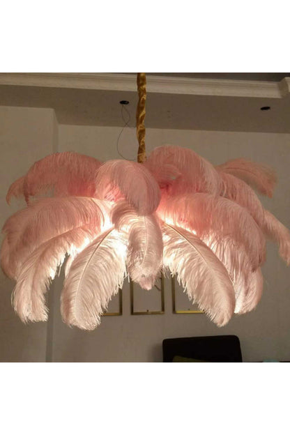 Ostrich Feather Chandeliers - morylighting