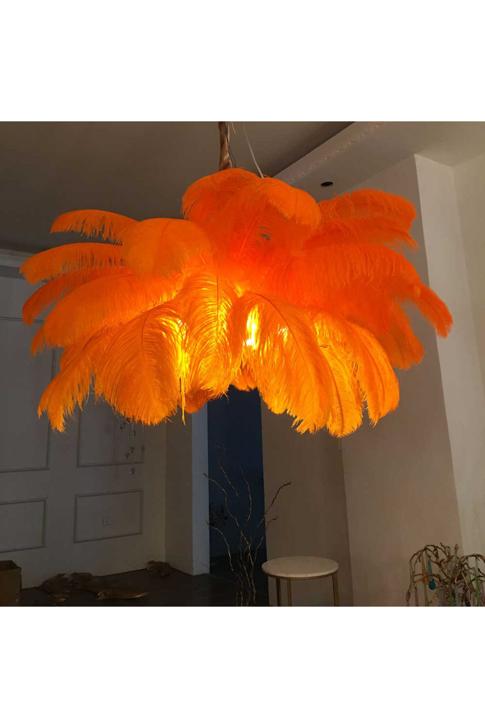 Ostrich Feather Chandeliers - morylighting