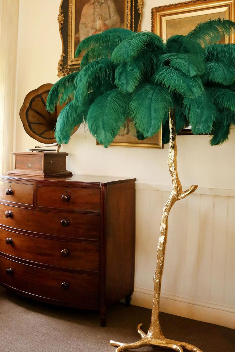 Ostrich Feather Floor Lamp - morylighting
