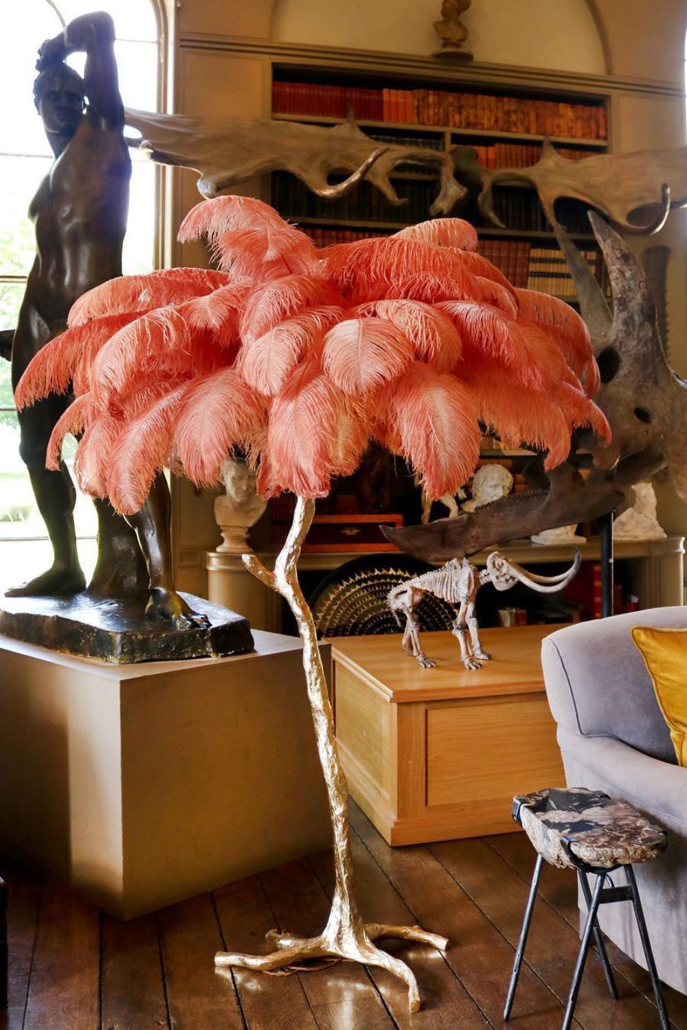 Ostrich Feather Floor Lamp - morylighting