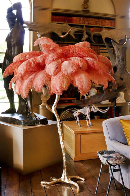 Ostrich Feather Floor Lamp - morylighting