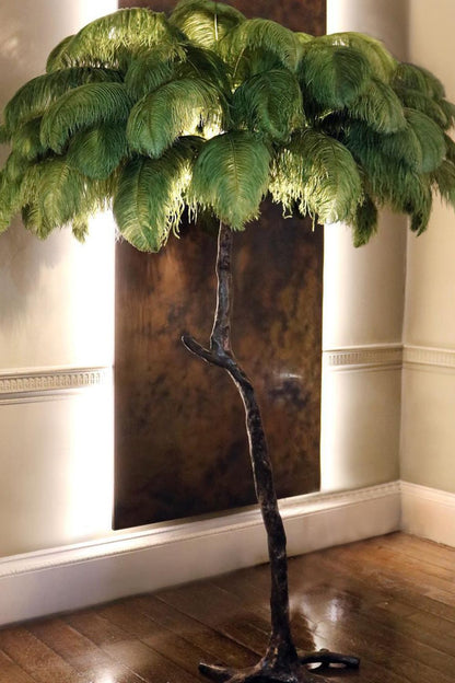 Ostrich Feather Floor Lamp - morylighting